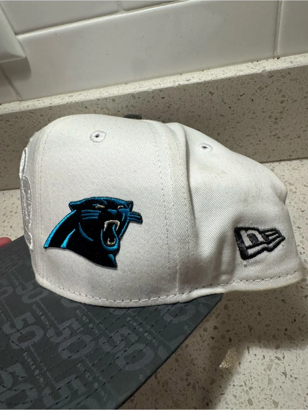 New Era Carolina Panthers Super Bowl 50 On-Field Snapback OSFM Hat 9Fifty